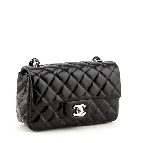 chanel mini patent leather